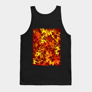 Zig Zag Lightning Bolts in Fall Colors Tank Top